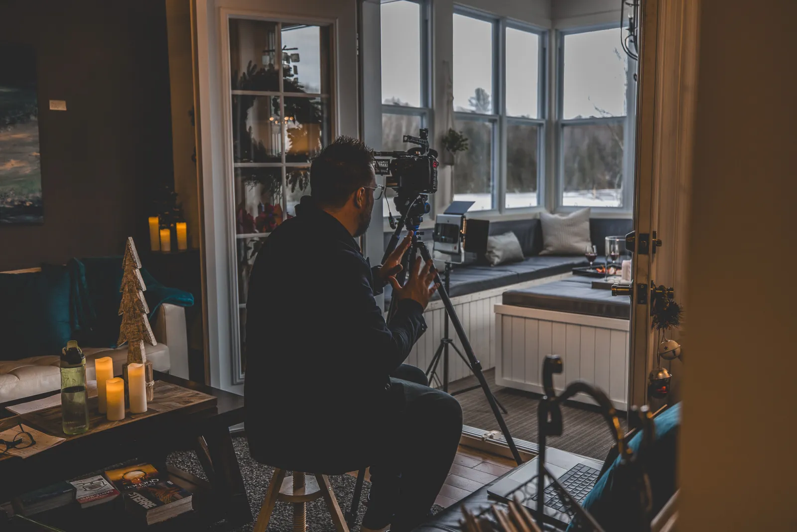Le studio OXXY installé dans l'espace d'un client